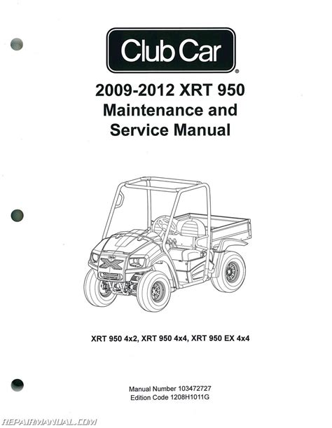 99 2. . Club car xrt 1550 service manual